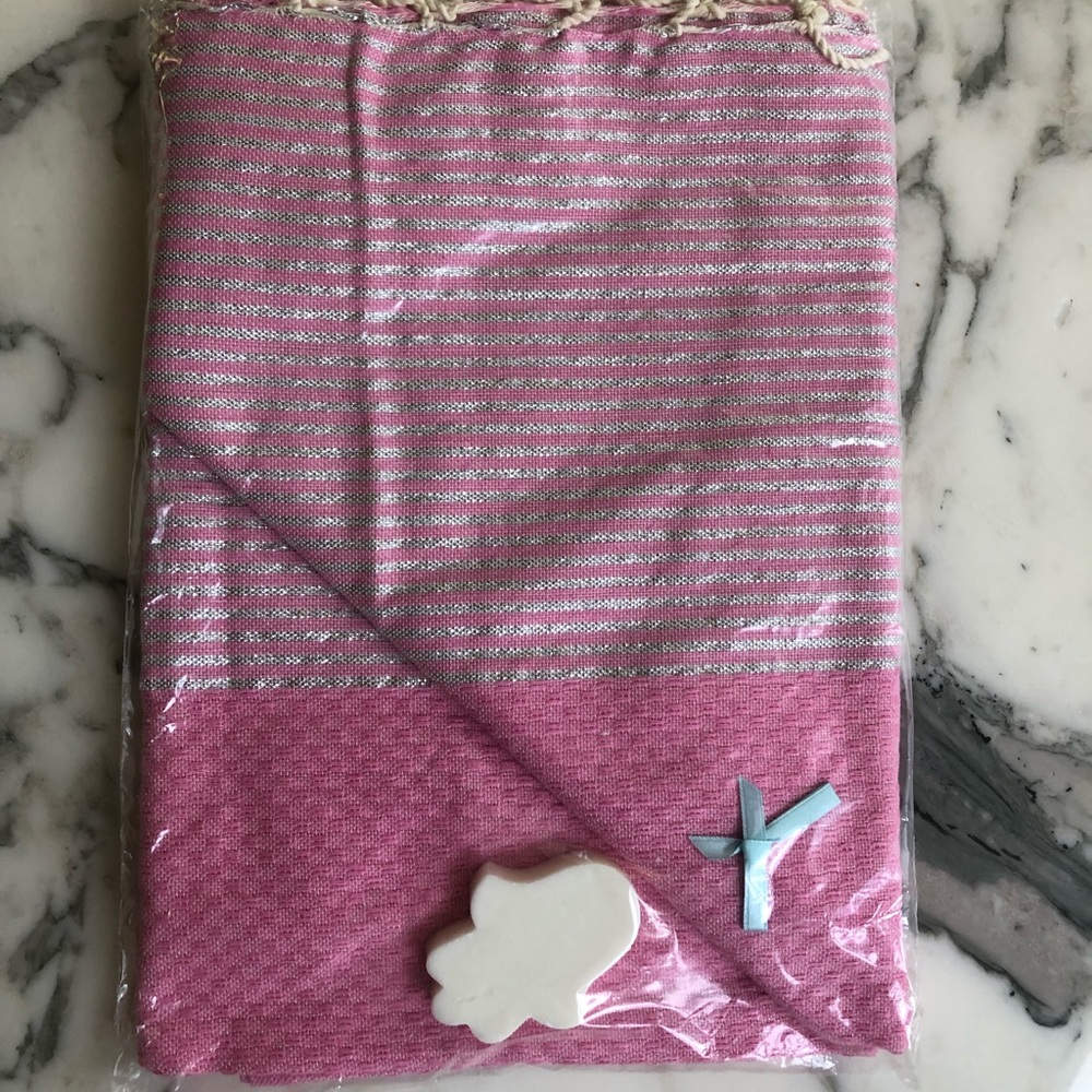 Traditional Moroccan Foutah - Pink (more colors)